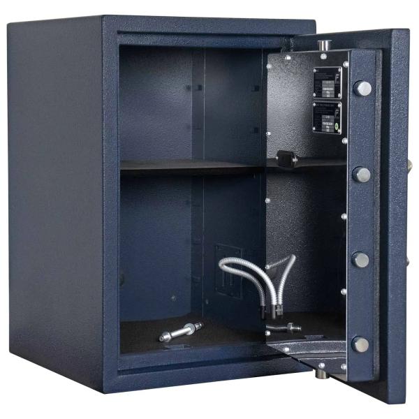 Rottner Wertschutzschrank EN1 Exklusiv Titan Fire 65 Elektronikschloss PS650 SOS Schlüssel blau T06470